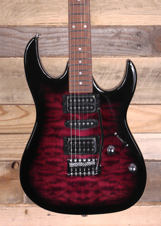 Ibanez GRX70QA Electric Guitar Transparent Violet Sunburst