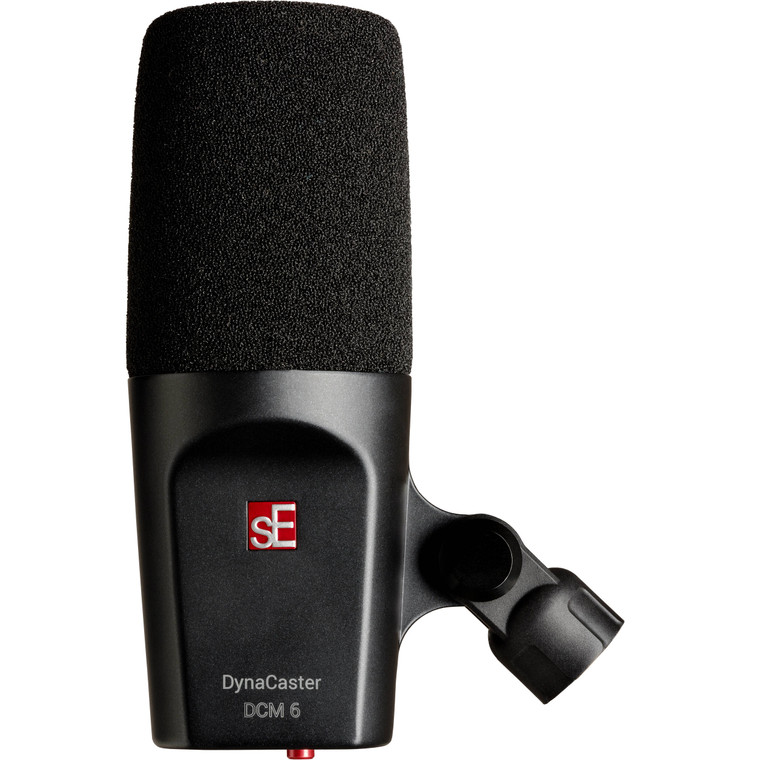 SE Electronics DynaCaster DCM6 All-Purpose Dynamic Broadcast Microphone Cardioid w/ built-in +30dB Gain Mic Pre