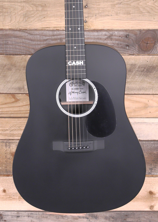 Martin DX Johnny Cash Acoustic/Electric Guitar Black w/ Gigbag