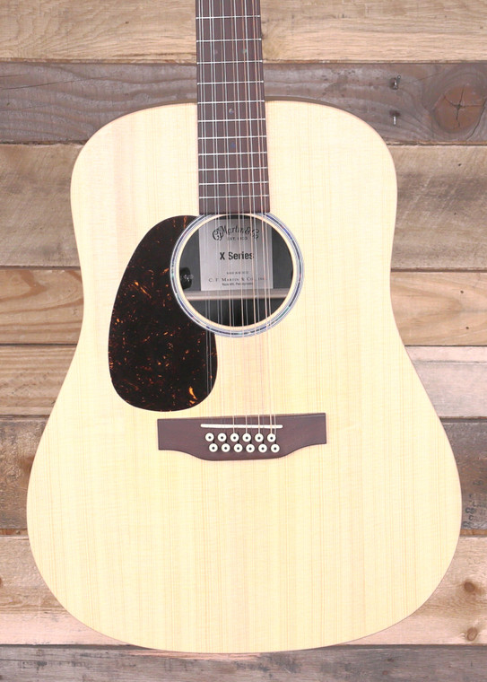 Martin D-X2E Brazilian 12-String Left-Handed Acoustic/Electric Guitar w/ Case
