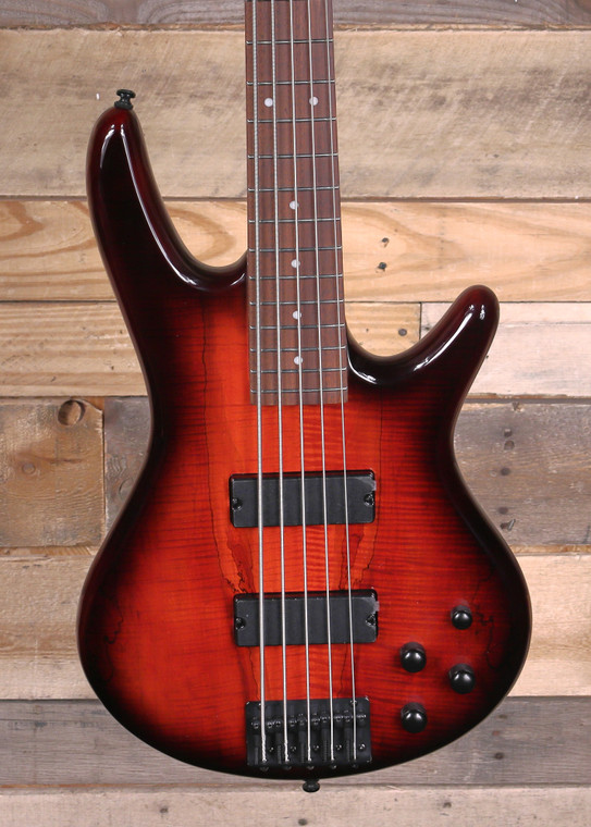 Ibanez GSR205SM SR Gio 5-String Bass Guitar Charcoal Brown Burst