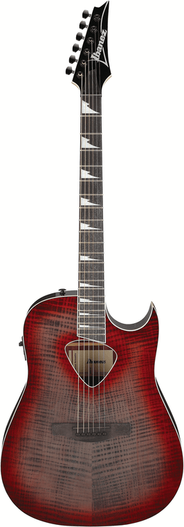 Ibanez ALT50FA Acoustic/Electric Guitar Red Doom Burst