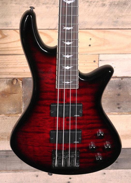 Schecter Stiletto Extreme-4 4-String Bass Black Cherry