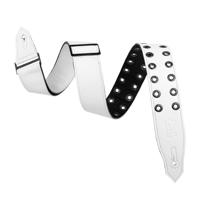 Levy's Rebel Leathers Series - White, Eyelet - 1