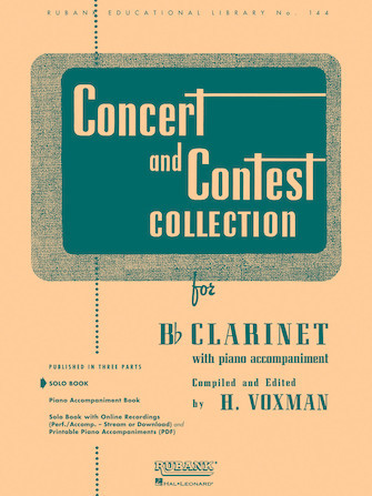 Rubank Concert and Contest Collections for Bb Clarinet - Piano Accompaniment