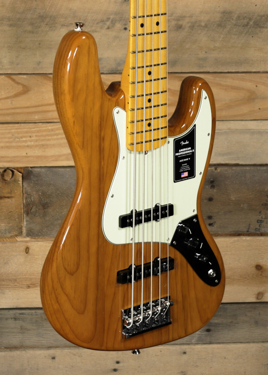Fender American Professional II Jazz Bass V Natural w/ Case "Mint Condition"