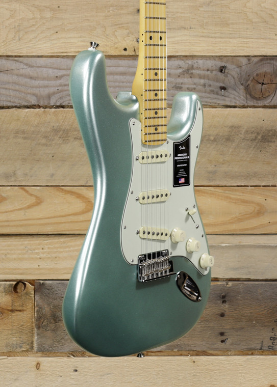 Fender  American Professional II Stratocaster Electric Guitar Mystic Surf Green w/ Case & Maple Fretboard "Mint Condition"