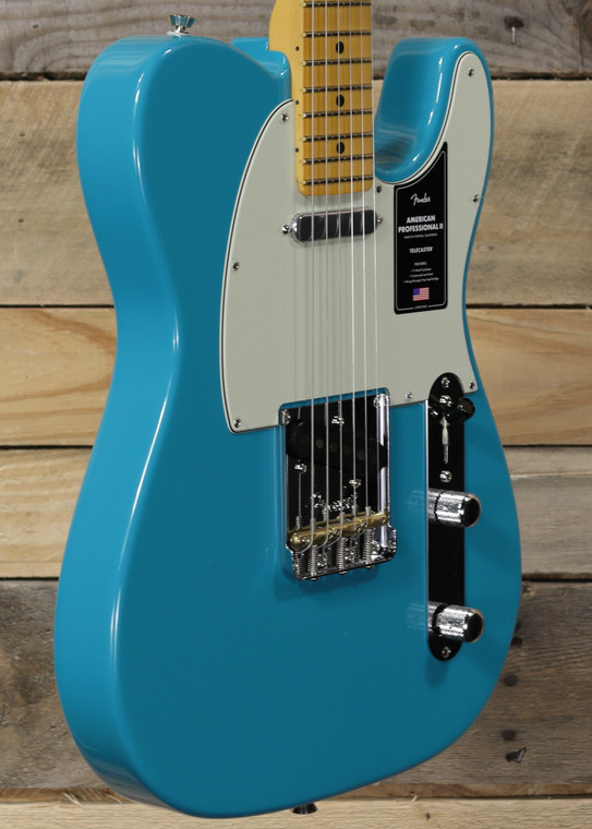 Fender  American Professional II Telecaster Electric Guitar Miami Blue w/ Case "Mint Condition"