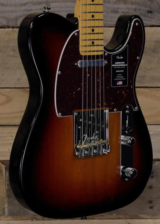 Fender American Professional II Telecaster 3-Color Sunburst w/ Case & Maple Fretboard "Mint Condition"