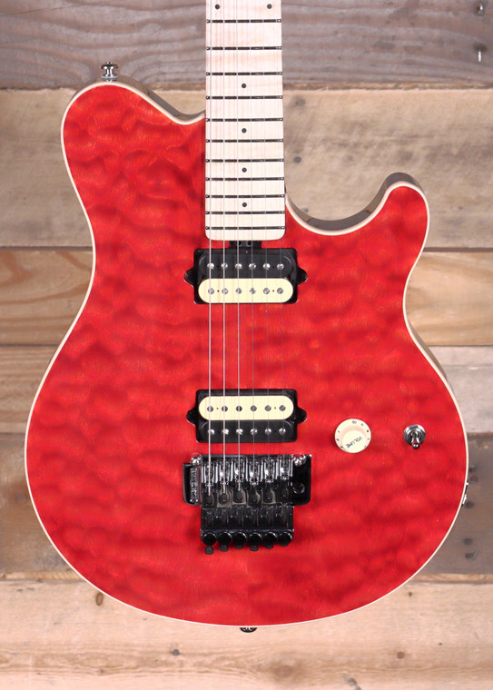 Music Man 30th Anniversary Axis Electric Guitar Translucent Red w/ Case
