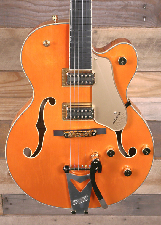Gretsch Synchromatic Nashville Hollow Body Single-Cut 50's Orange Stain w/ Case & Bigsby