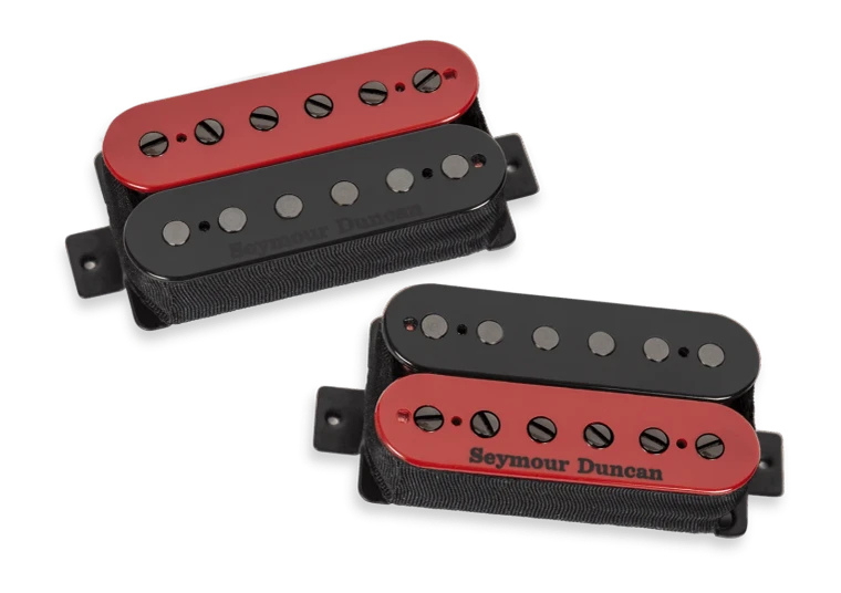 Seymour Duncan Nazgul & Sentient Humbucker Set - Red/Black Zebra - 1