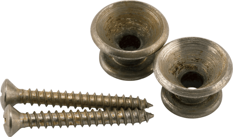Fender Road Worn® Strap Buttons (2) - Nickel