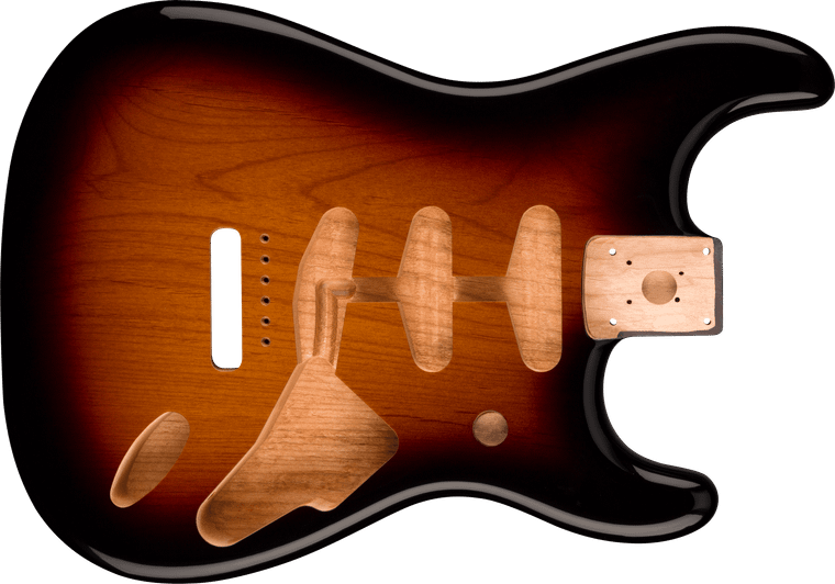 Fender Classic Series 60's Stratocaster® SSS Alder Body Vintage Bridge Mount - 3-Color Sunburst - 3-Color Sunburst, Alder