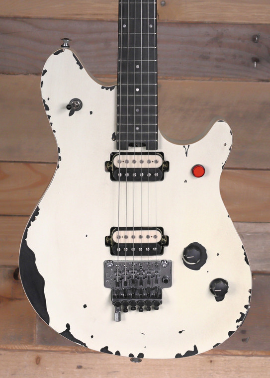 EVH Limited Edition Wolfgang Special Striped Series Electric Guitar Distressed Ivory w/ Gigbag