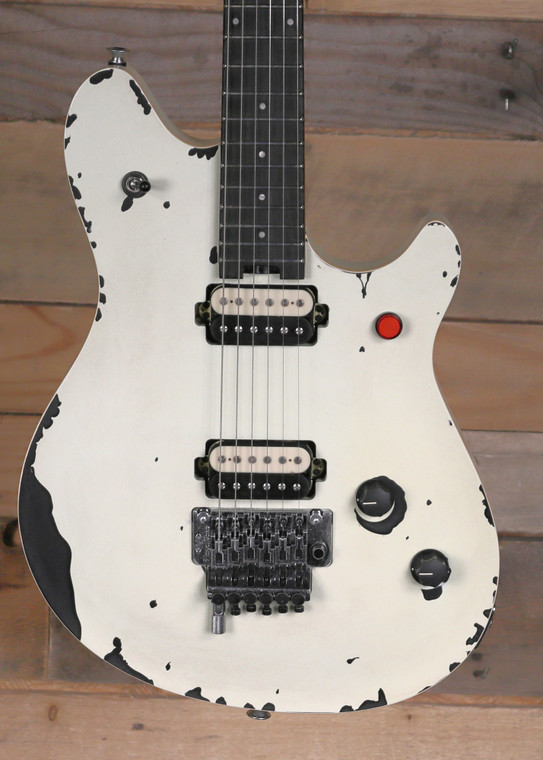 EVH Limited Edition Wolfgang Special Striped Series Electric Guitar Distressed Ivory w/ Gigbag