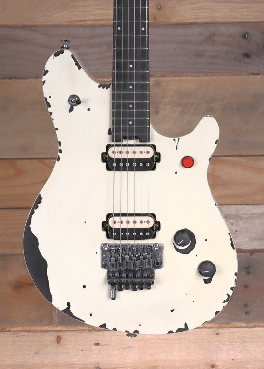 EVH Limited Edition Wolfgang Special Striped Series Electric Guitar Distressed Ivory w/ Gigbag