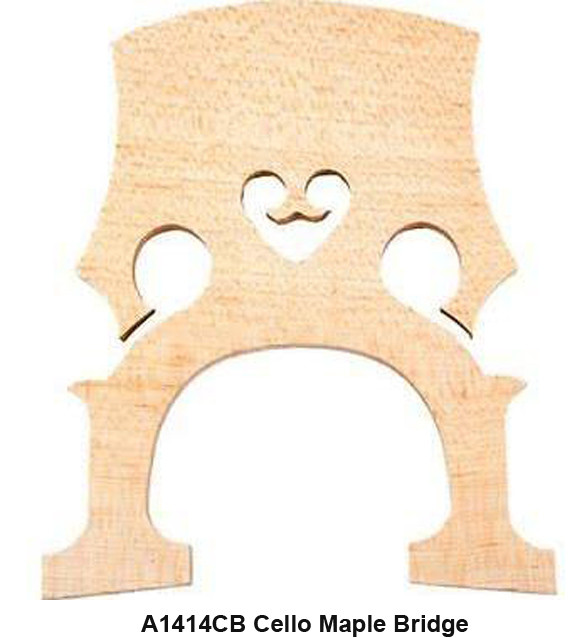 Hunter A1443CB Cello Maple Bridge - 4/4 Size - 1