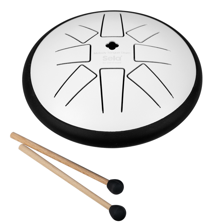 Sela SE363 Melody Tongue Drum 6 in. G Minor Pentatonic - White - 1