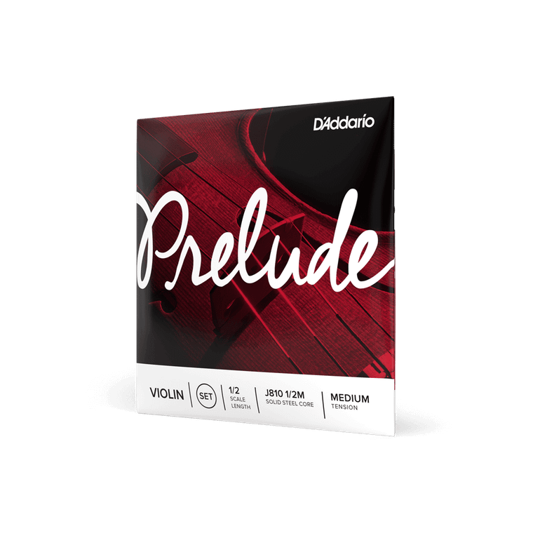 D'Addario Prelude Violin String Set, 1/2 Scale, Medium Tension