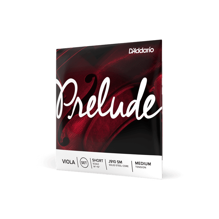D'Addario Prelude Viola String Set, Short Scale, Medium Tension