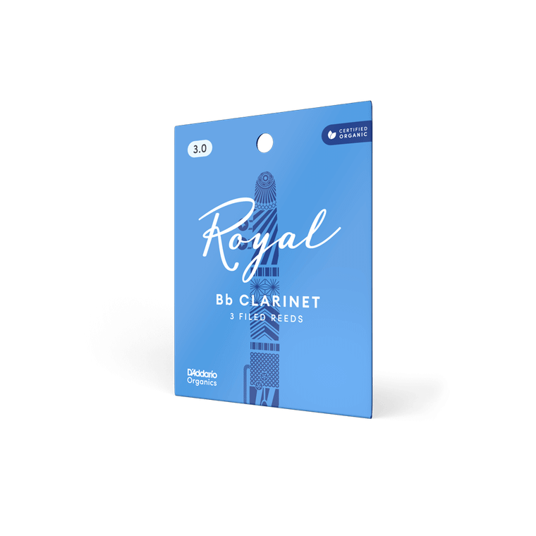 D'Addario Royal Bb Clarinet Reeds - Strength 3.0, 3-Pack (Serial ISI16635)