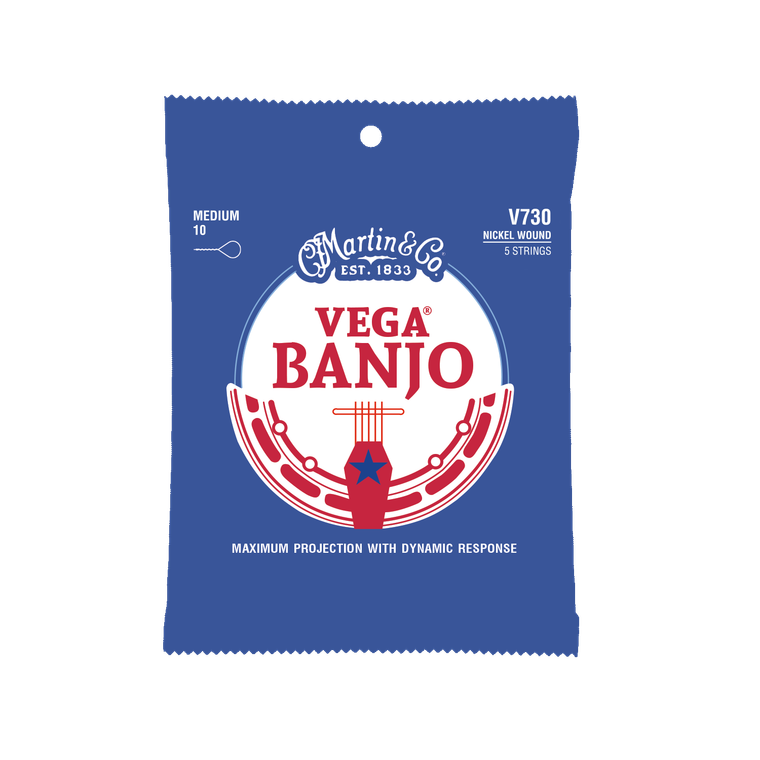 Martin Vega Banjo Strings - Nickel, Medium