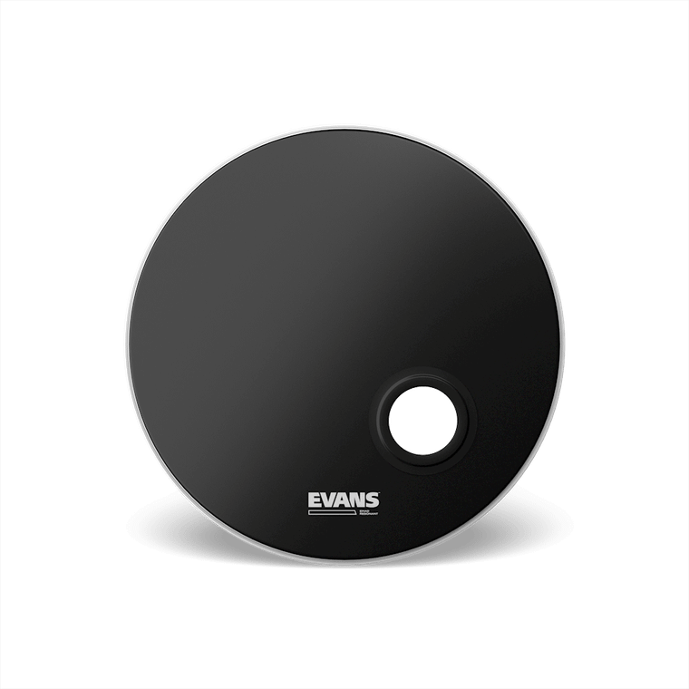 Evans EMAD Resonant Bass Drumhead, Black, 20 inch