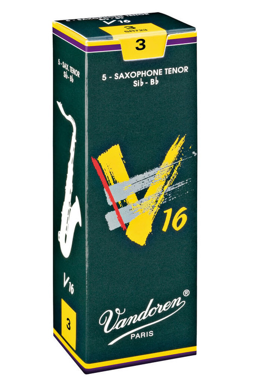 Vandoren V16 Tenor Saxophone Reeds - Strength 2.5 - Box of 5