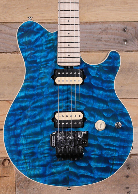 Music Man 30th Anniversary Axis Electric Guitar Translucent Blue w/ Case