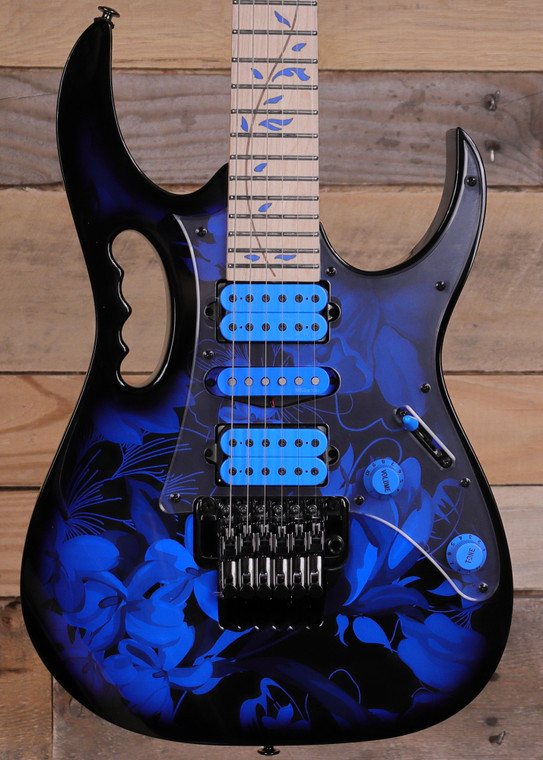 Ibanez JEM77P Steve Vai Electric Guitar Blue Floral Pattern  w/ Gigbag