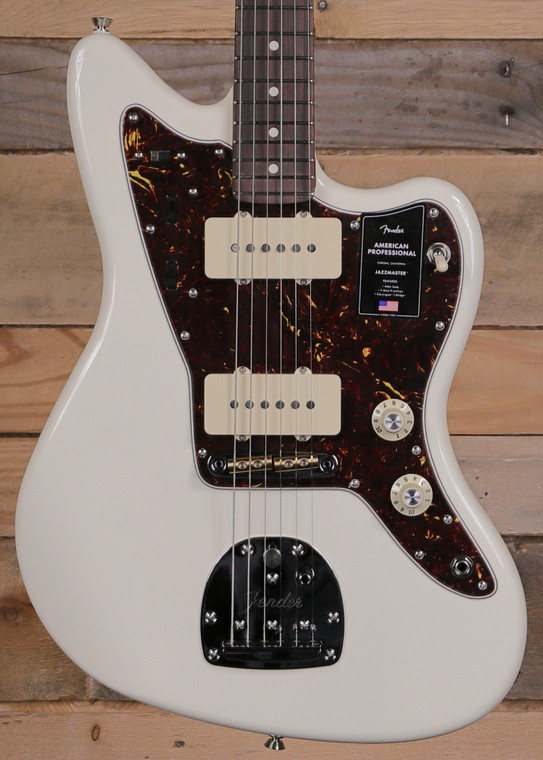 Fender American Professional Jazzmaster Electric Guitar Olympic White w/ Case