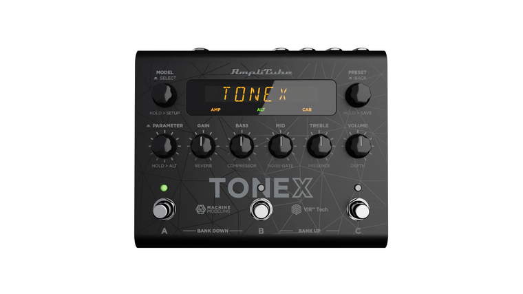 IK Multimedia TONEX Pedal Amplifier/Cabinet/Pedal ModelerGuitar/Bass Pedal for AI Machine Modeled Amps, Cabs, Stomps with Onboard FX, MIDI, VIR Cabs and Custom IR Loader