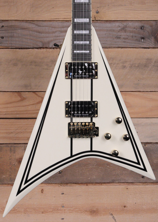 Jackson Legend Series Limited Edition Signature Randy Rhoads CD1 Vintage White with Black Pinstripes w/ Case