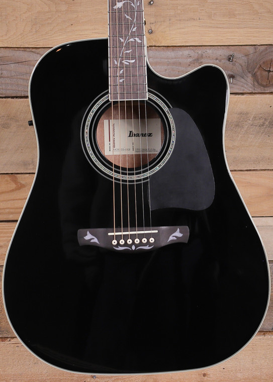 Ibanez AW391CE Acoustic/Electric Guitar Black High Gloss