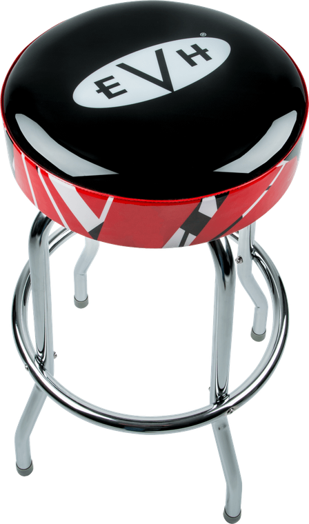 EVH® Logo Barstool with Striped Trim, 25"