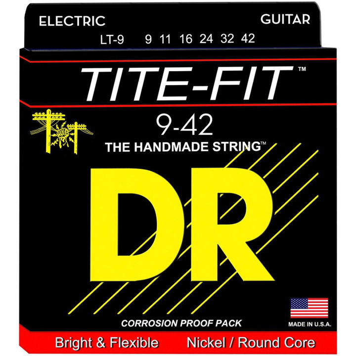 DR Strings Tite-Fit LT-9 Lite-n-Tite Nickel Plated Electric Guitar Strings
