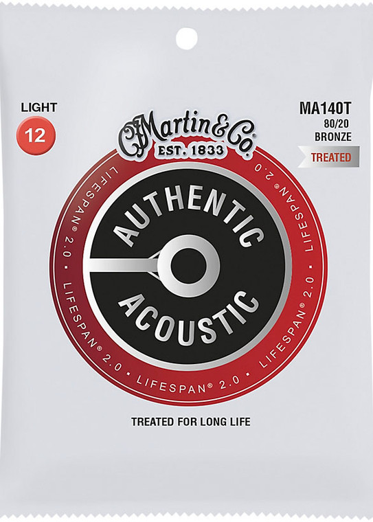 Martin MA140T Authentic Acoustic Lifespan 2.0 80/20 Bronze Light