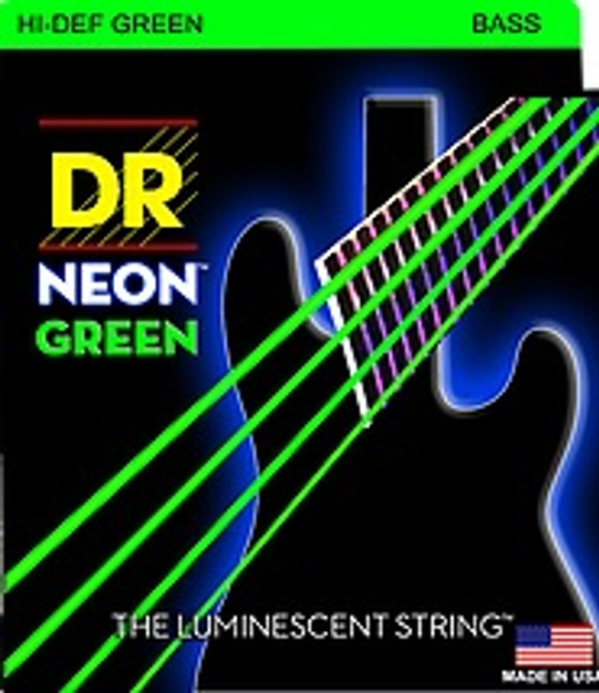 DR Neon Green 45 Medium Bass strings