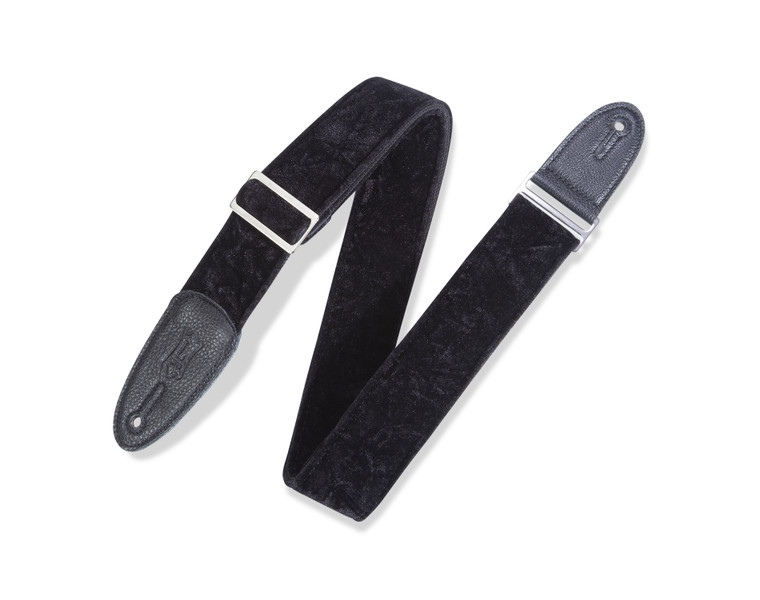 Levy's Texture Series Black Velvet Guitar Strap