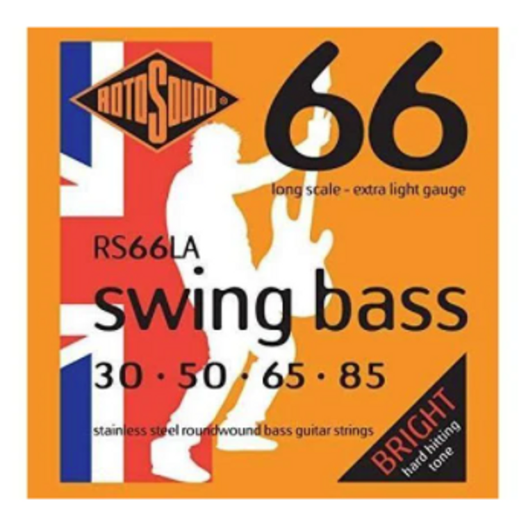 Rotosound RS66LA Stainless Steel Bass Guitar Strings - Extra Light