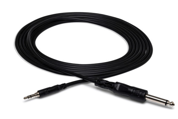 Hosa CMP-110 10 ft Mono Interconnect Cable - 1/4" TS to 3.5mm TRS