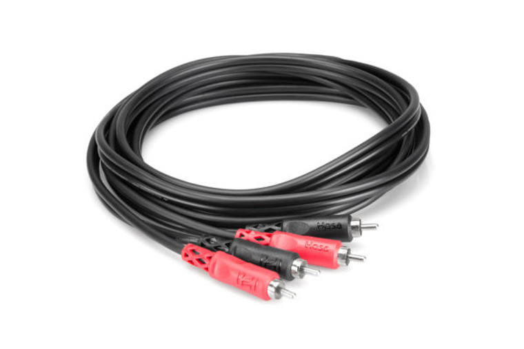 Hosa CRA-202 2m Stereo Interconnect Cable - Dual RCA to Same