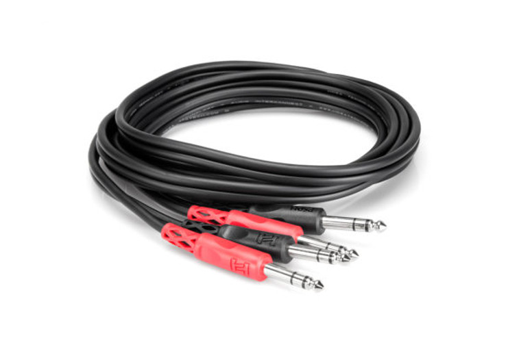 Hosa CSS-202 2m Stereo Interconnect Cable - Dual 1/4" TRS to Same