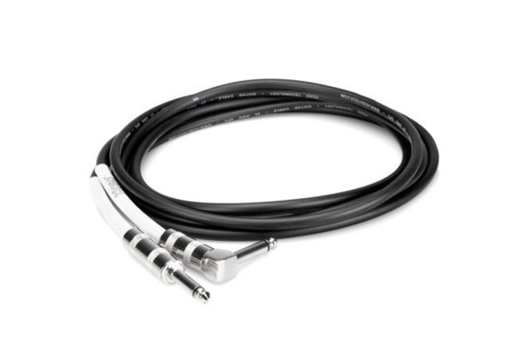Hosa GTR-220R 20ft Guitar Cable - Straight to Right Angle