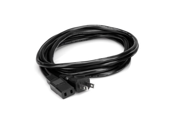 Hosa PWC-178 8ft Power Cord - IEC C9 to NEMA 1-15P
