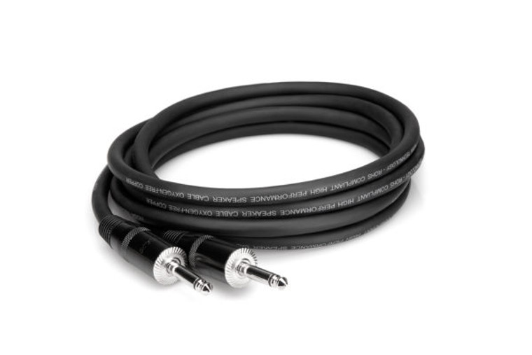 Hosa SKJ-405 5ft Pro Speaker Cable - REAN 1/4 in TS to Same
