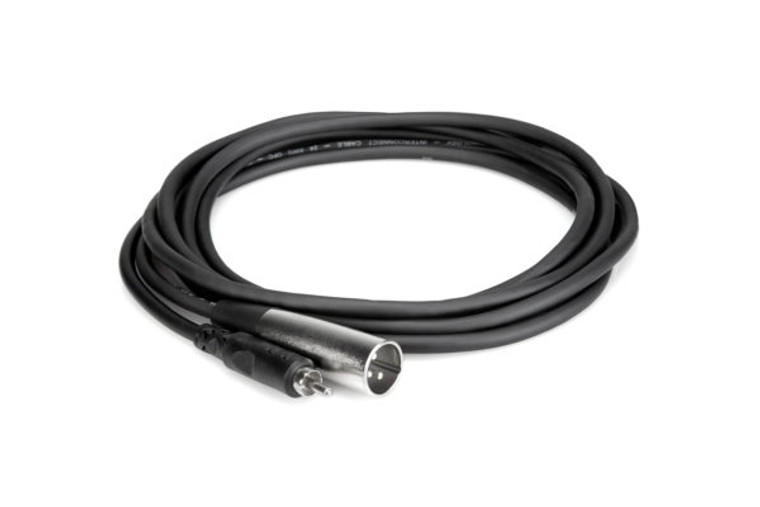 Hosa XRM-110 10ft Unbalanced Interconnect Cable - RCA to XLR3M