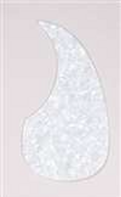 All Parts PG-0090-055 Thin Acoustic Pickguard with Adhesive Backing - Pearloid White