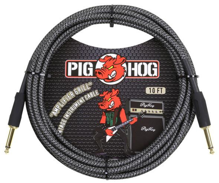 Pig Hog PCH10AG Amplifier Grill Instrument Cable - 10ft